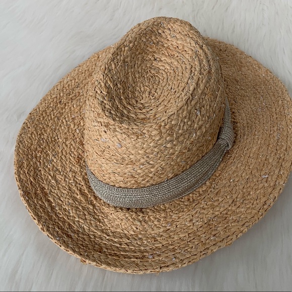 Hat Attack Accessories - Hat Attack Braided Raffia & Metallic Straw Hat